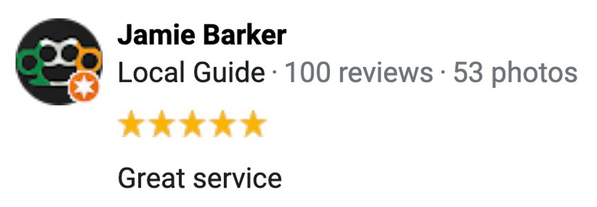 A review for jamie barker local guide 100 reviews 53 photos great service