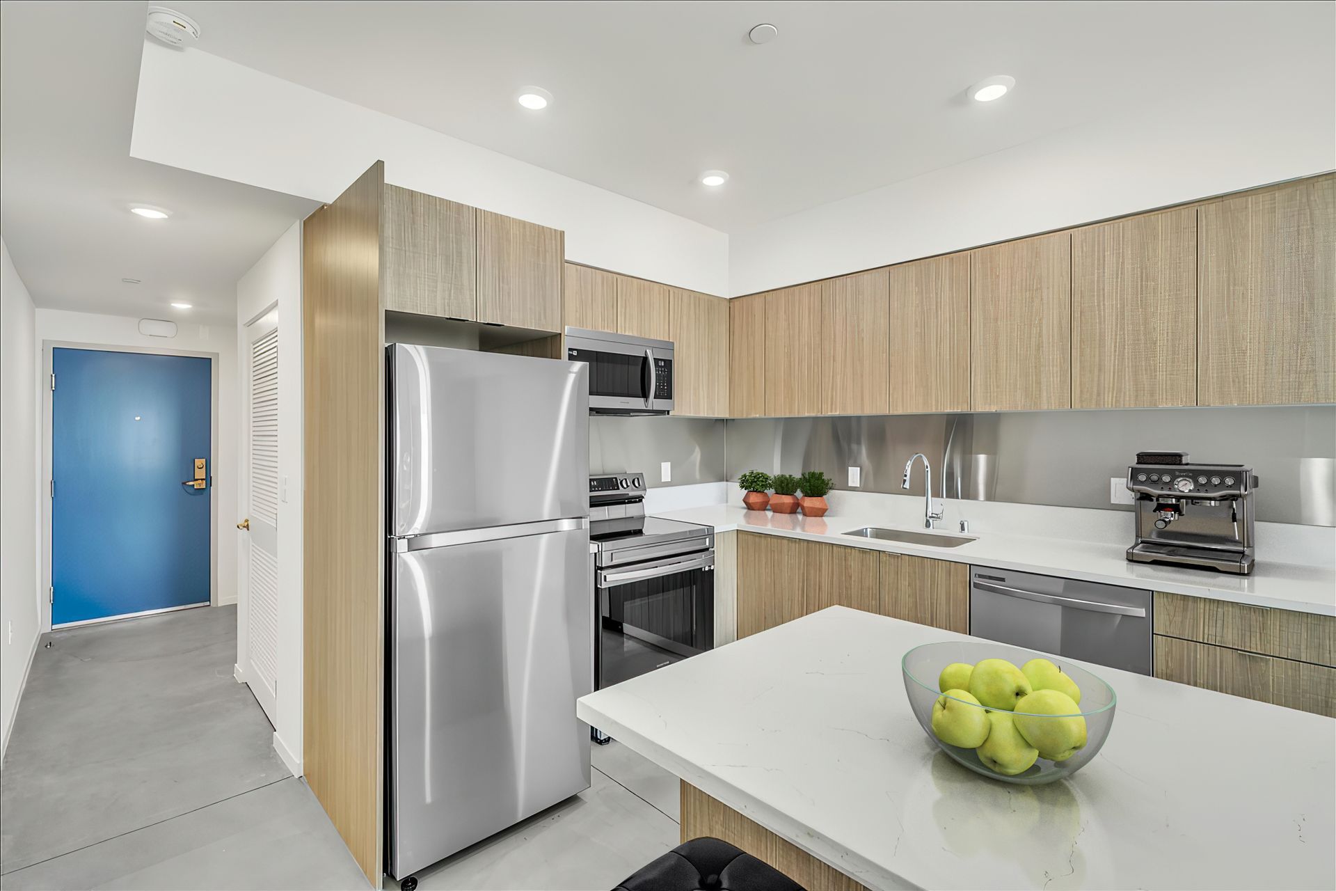 Studio, Kitchen and Entry area
