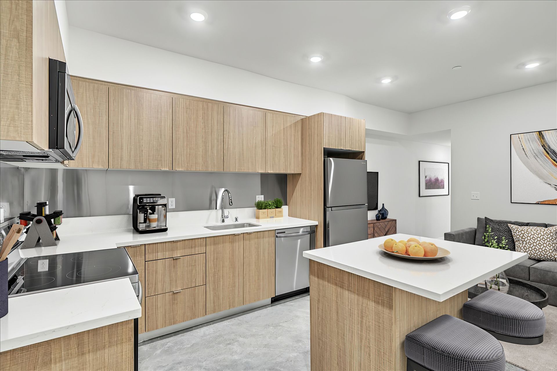 1 Bedroom 1 Bath, Kitchen area