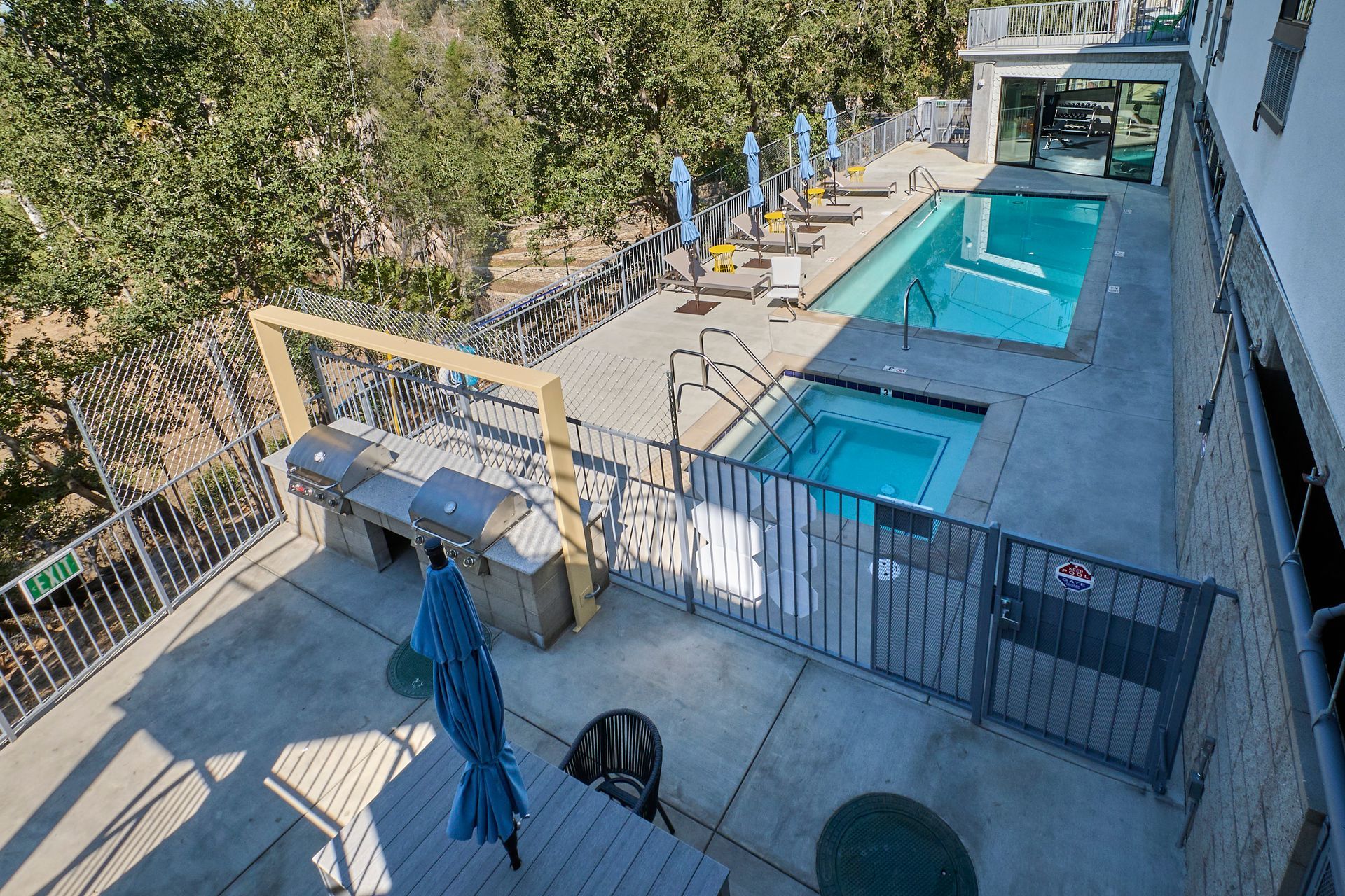 Hot Tub, Pool, & BBQ Area