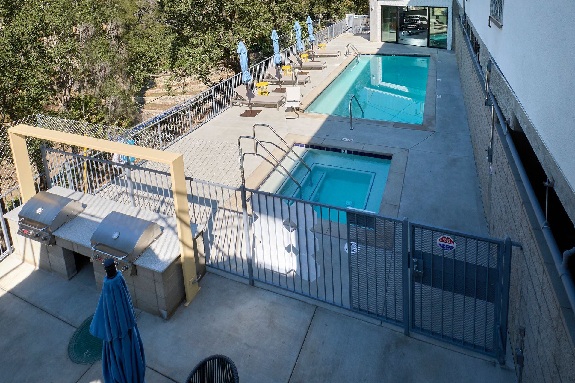 Hot Tub, Pool, & BBQ Area