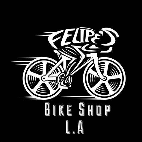 White logo of cyclist on bike with 