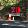 A Red Sign That Says 
