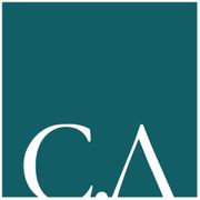 A blue square with the letters ca on it