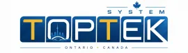 Top Tek System logo in blue and gold with a train graphic and the words “Ontario Carrier” underneath