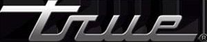 The word true that is on a black background