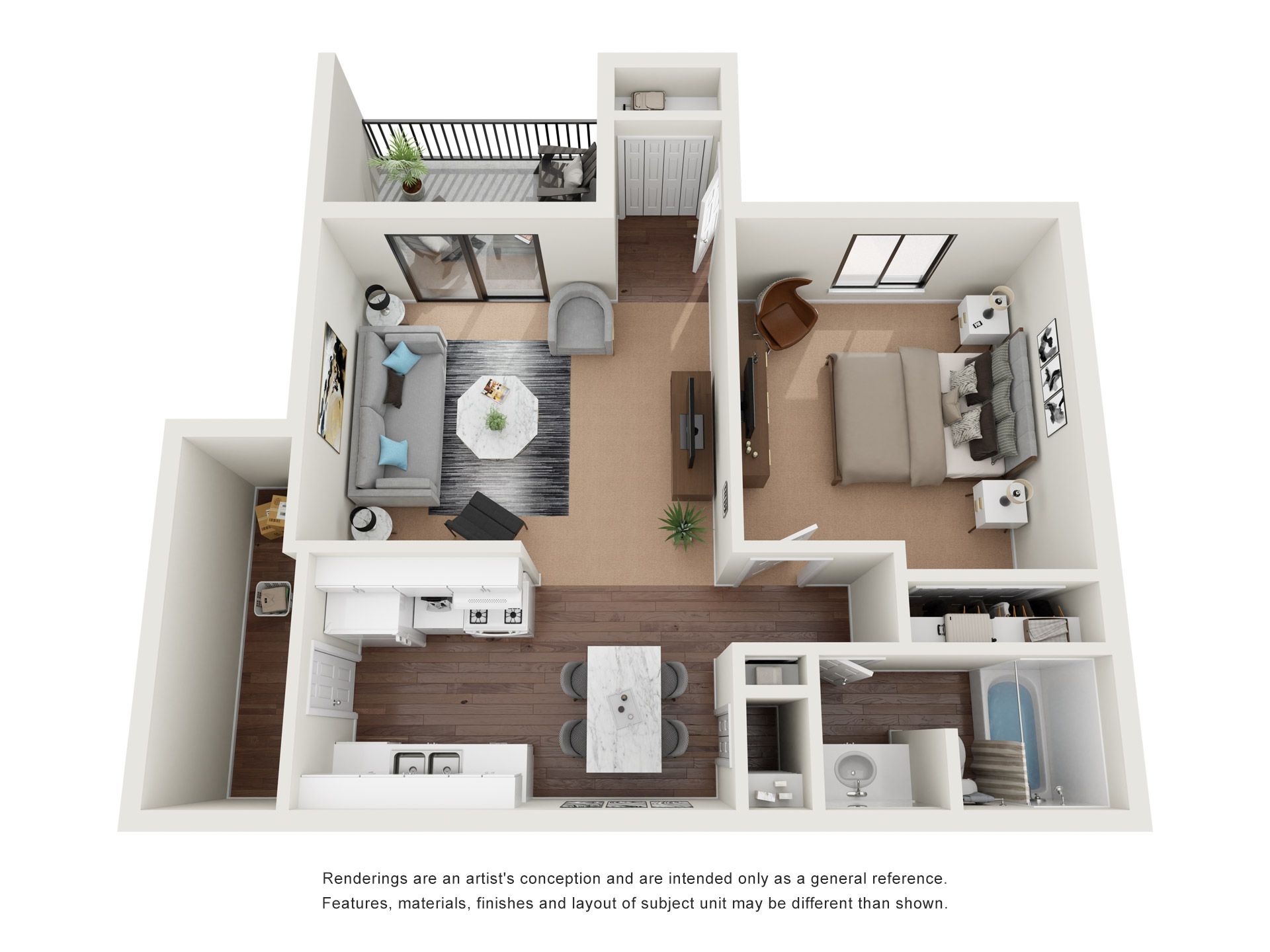 1 bed