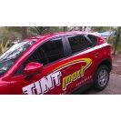 Red tinted car