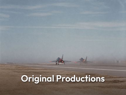 Color still footage of jets taking off