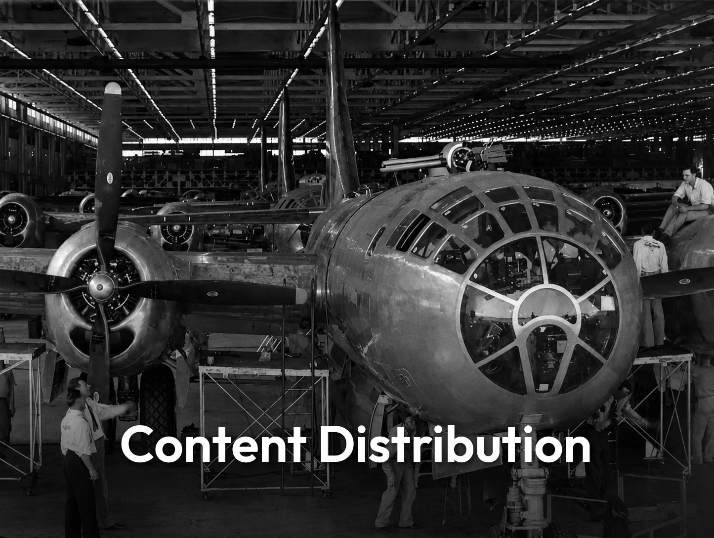 Black and white still footage vintage plane