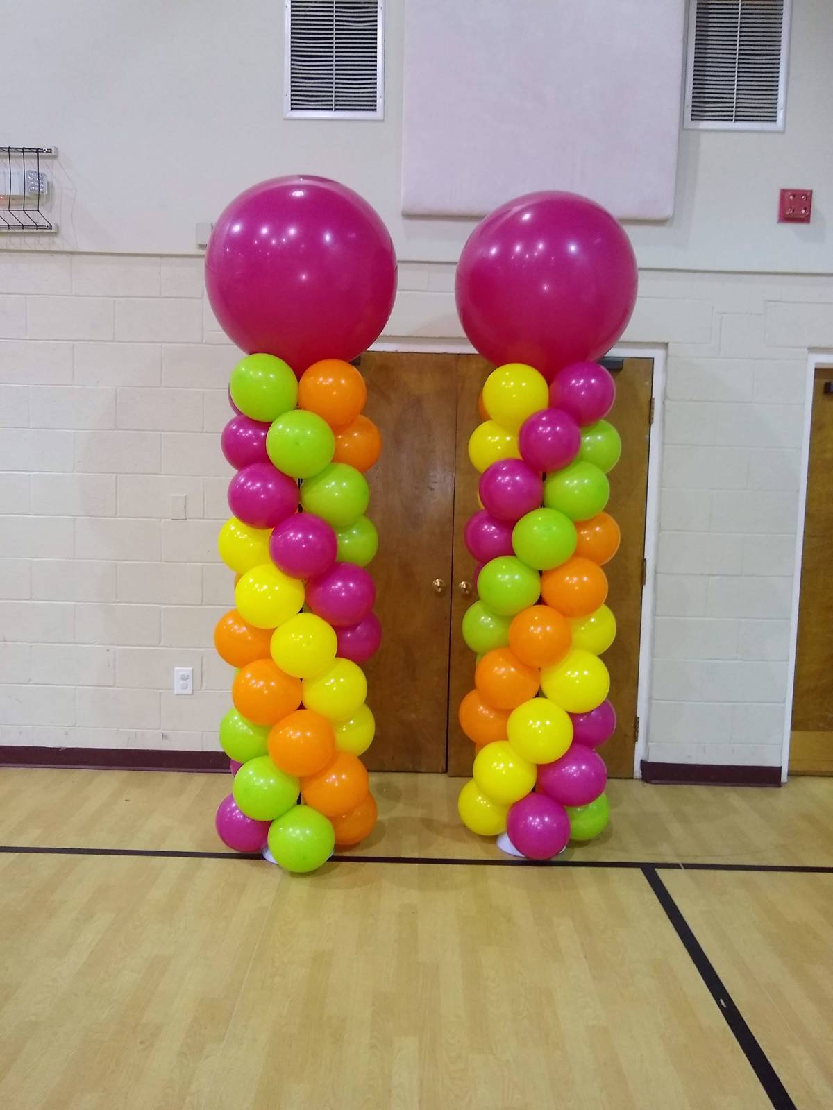 Jumbo Vibrant Balloon Columns