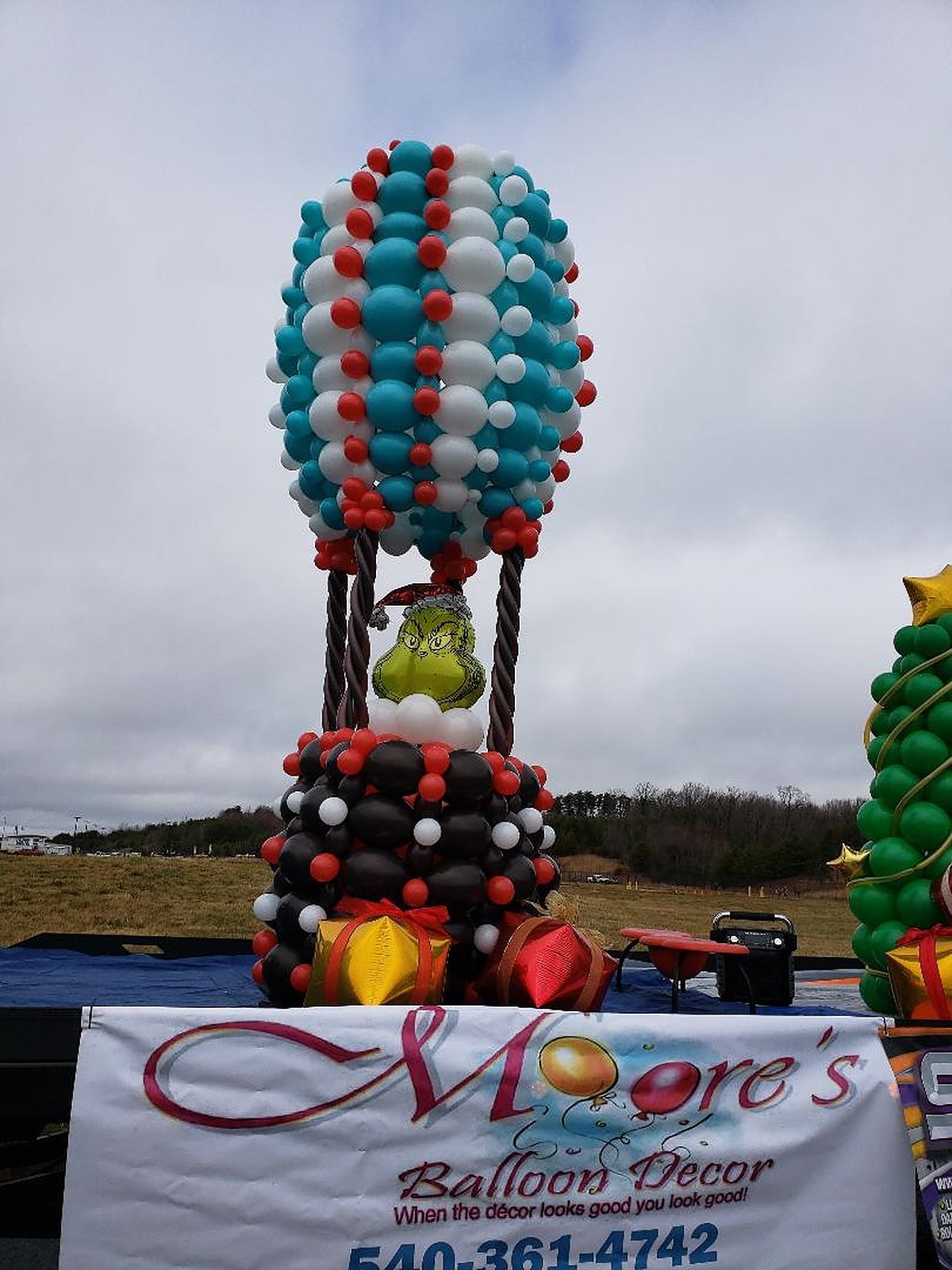 Hot Air Balloon made out of balloons