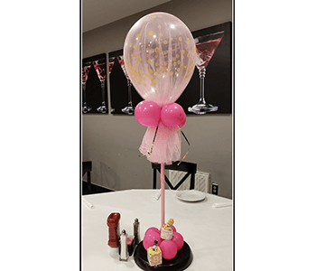 Pink Balloon Centerpieces