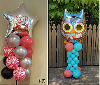 Birthday Balloon Columns