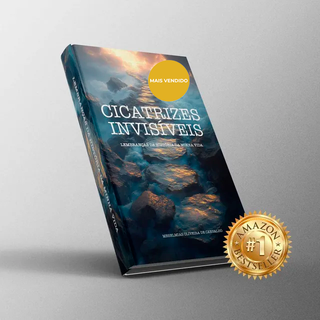 Capa do livro Cicatrizes Invisíveis, autobiografia de Meselmias Carvalho sobre dor, superação e esperança.