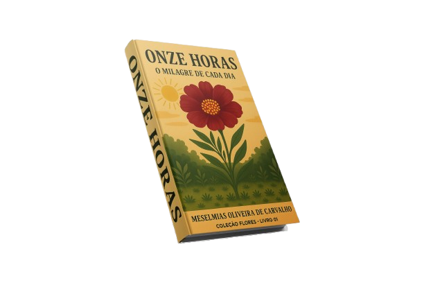 Capa do livro Onze Horas, primeiro livro da Coleção Flores de Meselmias Oliveira de Carvalho