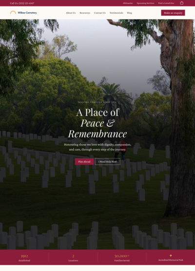 Template 10 (Cemetery) preview