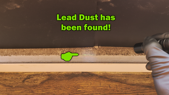 If it glows NEON GREEN, you've found lead dust.