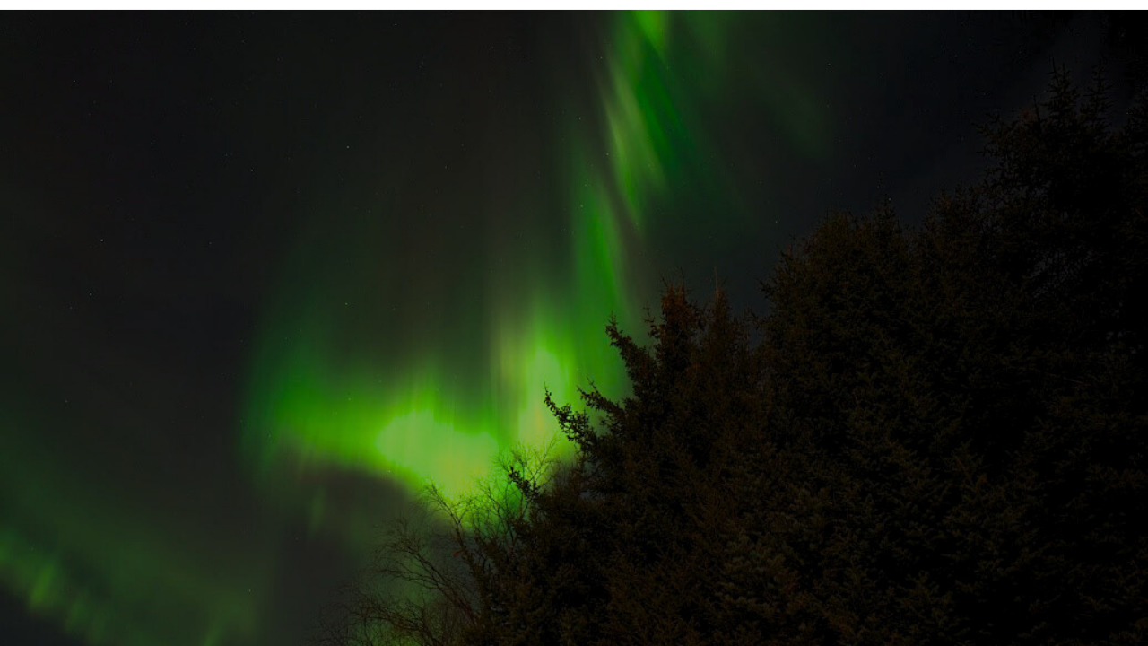 Aurora Natural light in the sky of Tromso and the nature in the Night