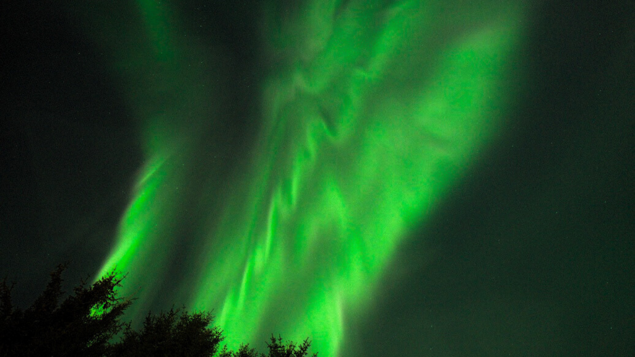 Aurora Natural light in the sky of Tromso and the nature in the Night