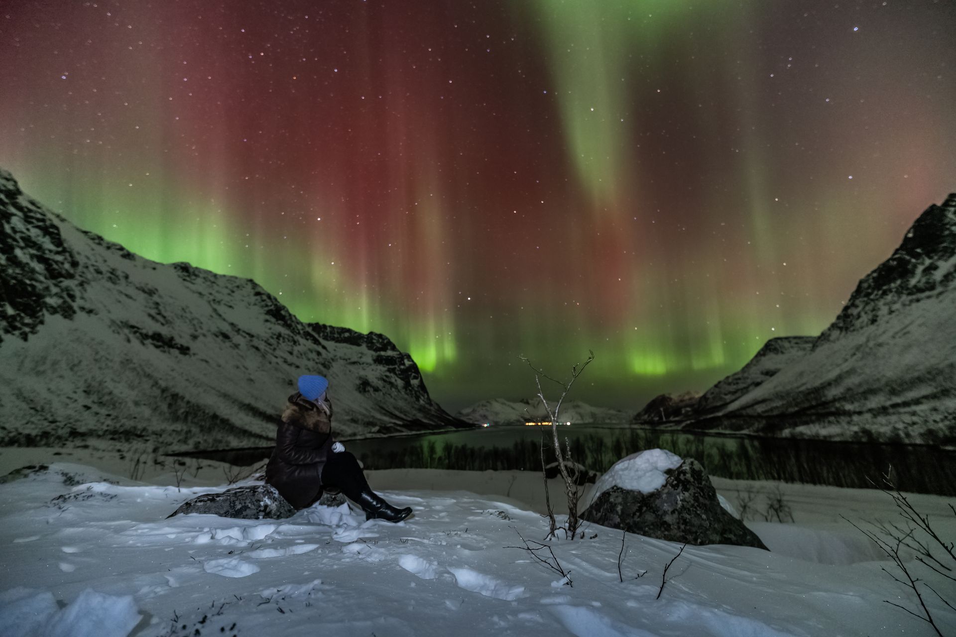 Responsible Arctic tourism experience under the Northern Lights in Tromsø