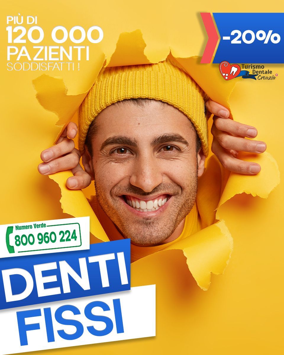 Uomo sorridente con cappello giallo che irrompe attraverso un foglio di carta giallo con la scritta