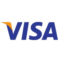 Il logo del visto è blu e arancione su sfondo bianco.