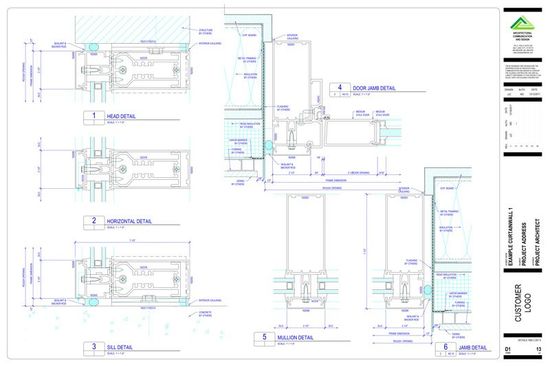 curtainwall blueprints