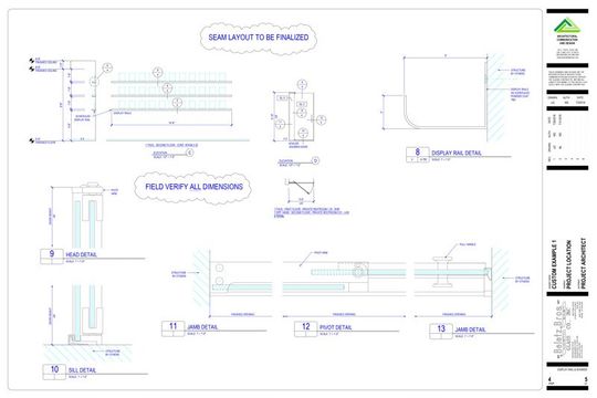 blueprints of unique windows