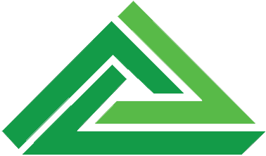 green triangle logo