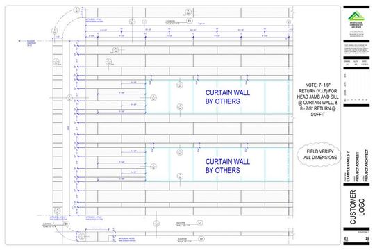 curtainwall blueprints