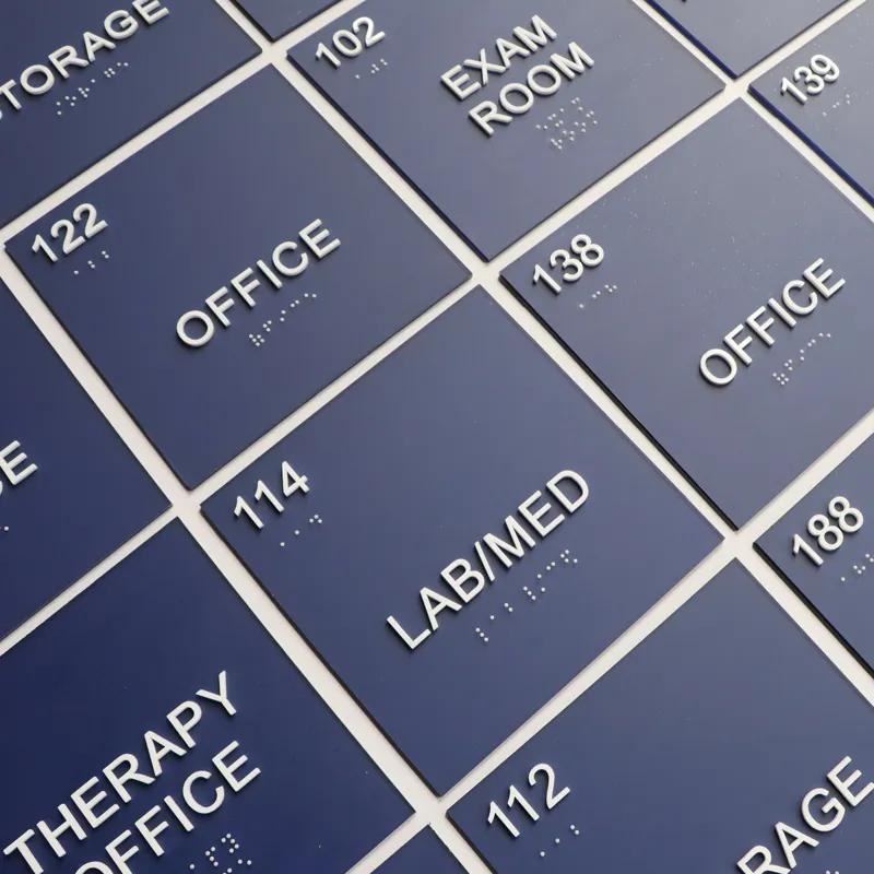 ADA raised braille sign maker.