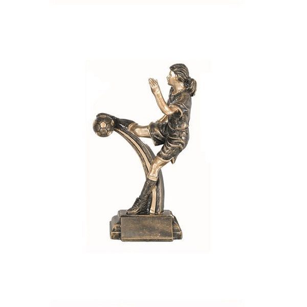 Girls/womens soccer trophy.