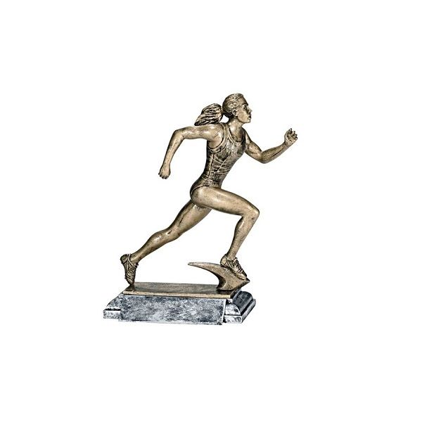 Girls/womens track trophy.