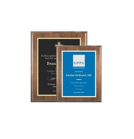 Wooden recognition/award plaque.