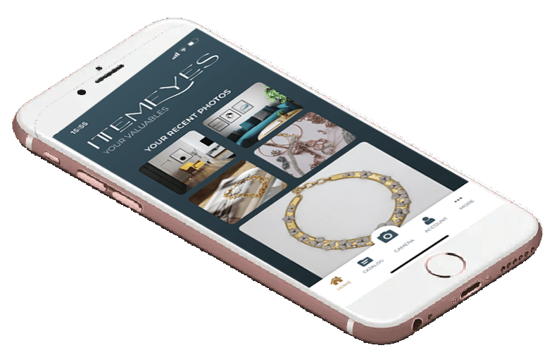 ItemEyes app found on Apple and Google Play - manage your household inventory.