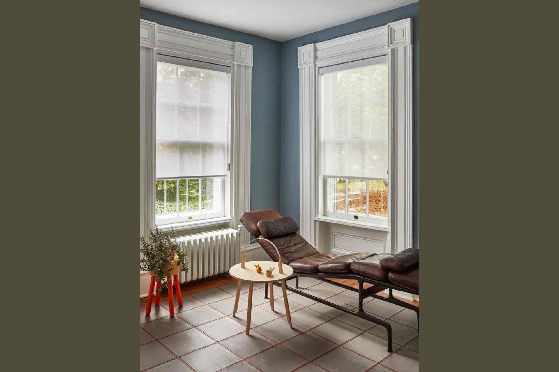 Hunter Douglas Designer Solar Shades on a sunroom window near Elkhorn, Nebraska (NE)