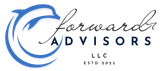 Forward Advisors LLC logo with blue swoosh and black script text on a white background