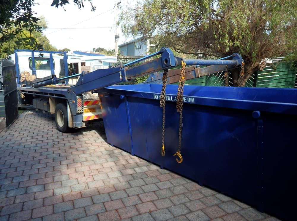 Delivering An Empty Waste Skip - Skip Bin Hire in Port Stephens