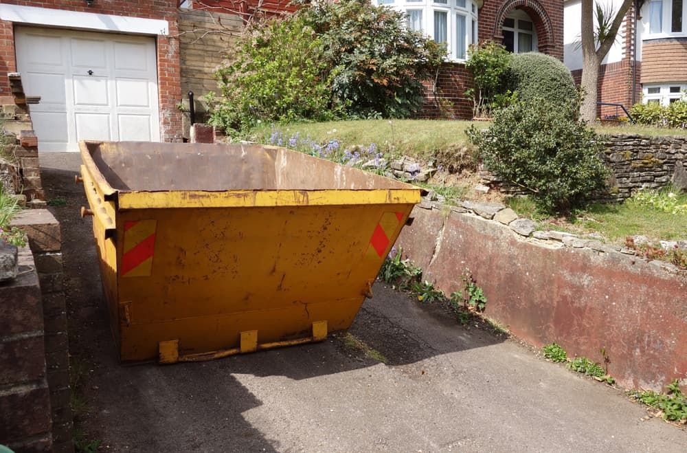 Skip Bin In A Driveway - Skip Hire in Port Stephens