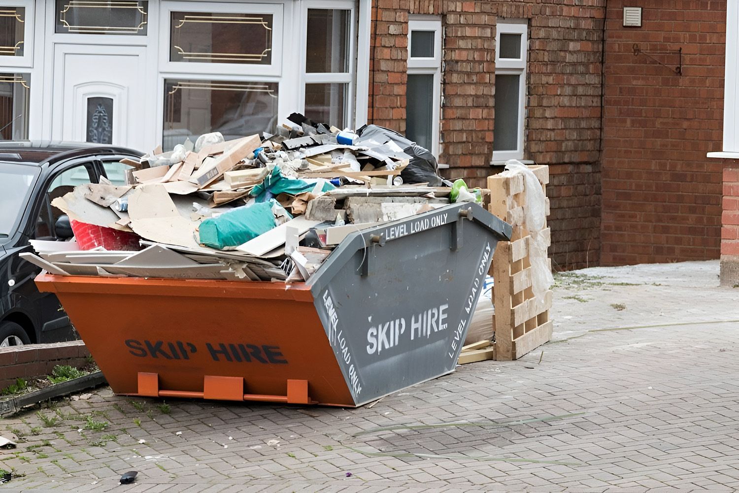 Skip Bin Filled With Rubish