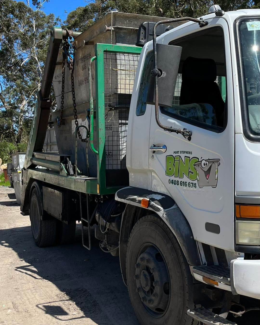 Truck With Skip Bins