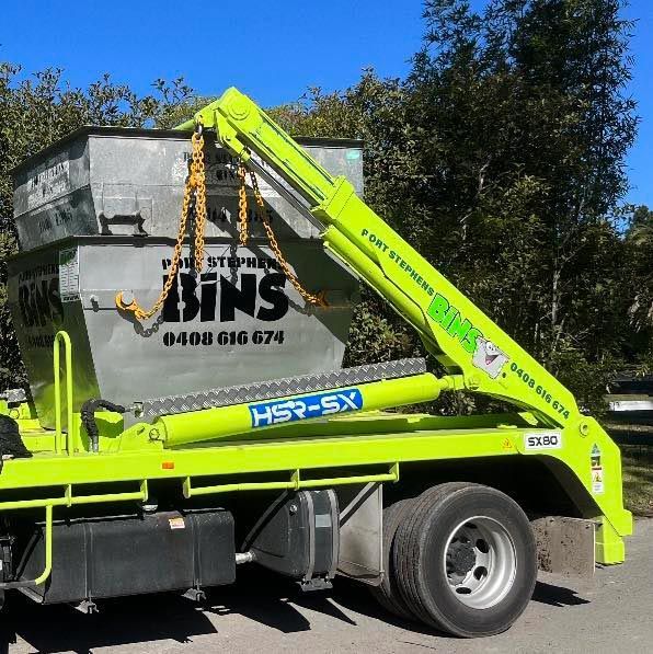 Two Skips On A Truck
