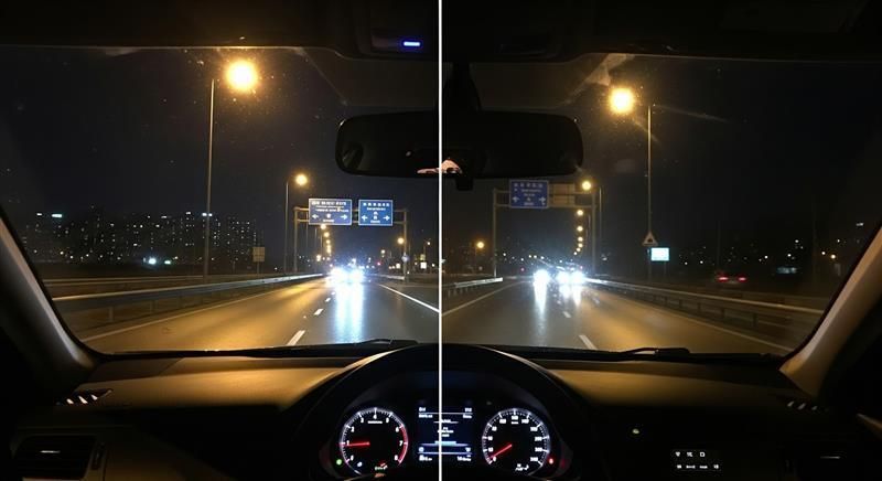 Night driving window tint
