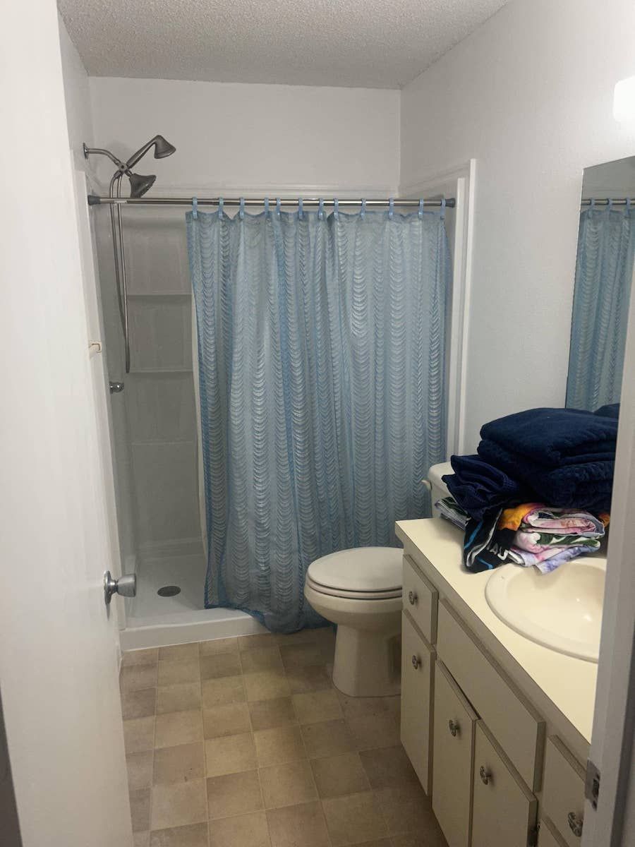 Bathroom water damage 
