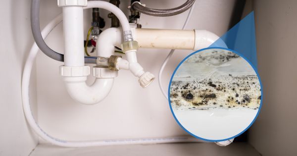moisture under sink but no leak