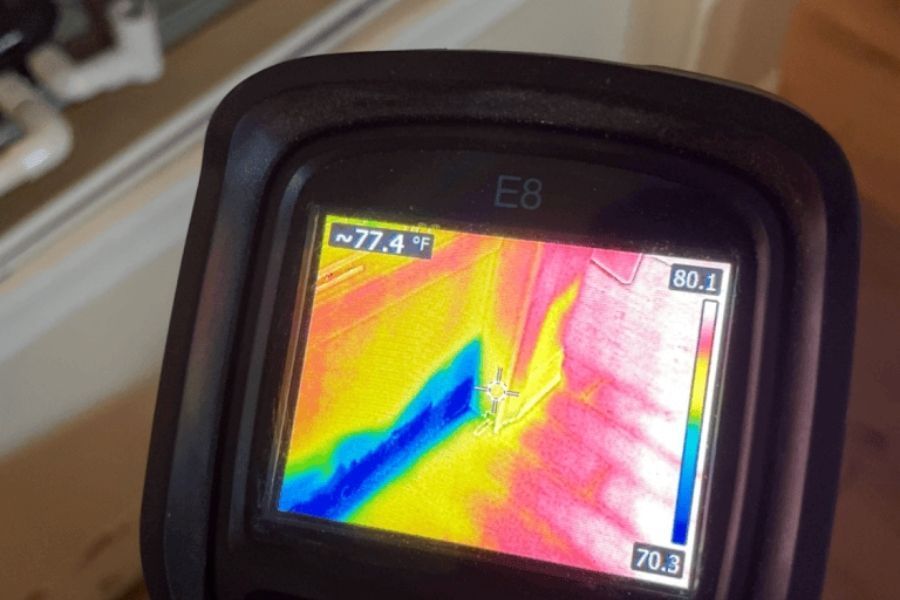Professional moisture reading equipment used for water damage assessment