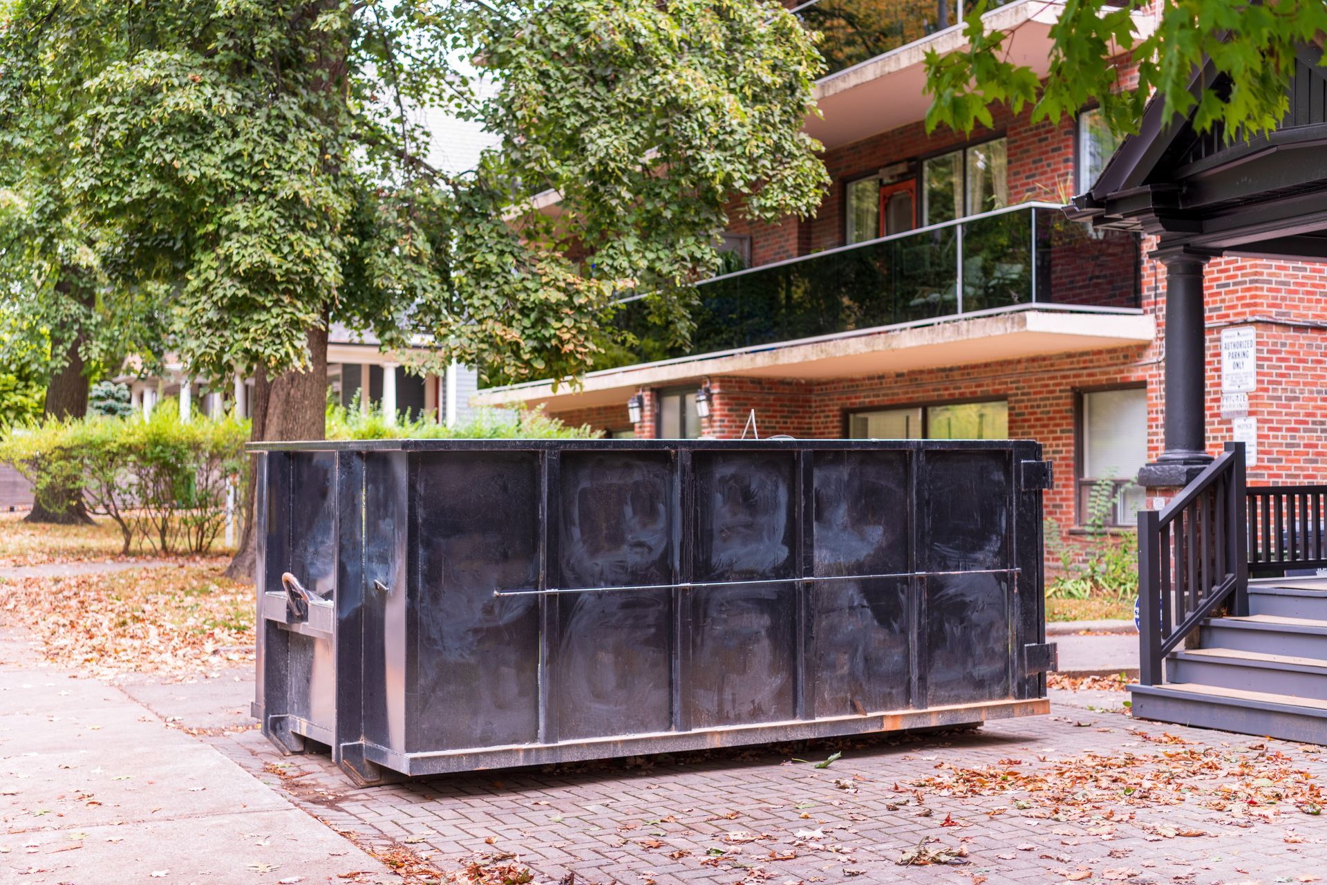Dumpster ready for same-day delivery
