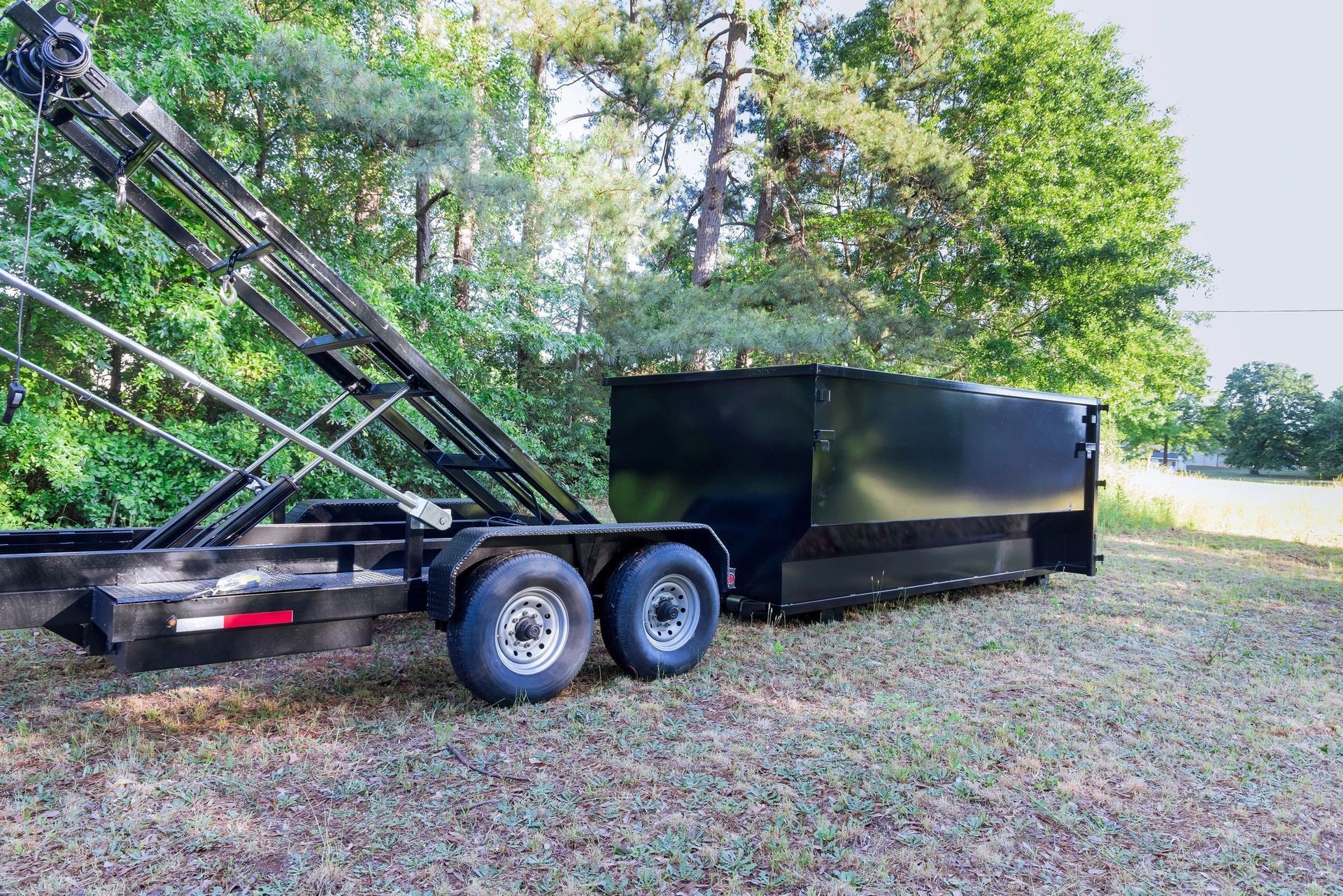 Dumpster ready for same-day delivery