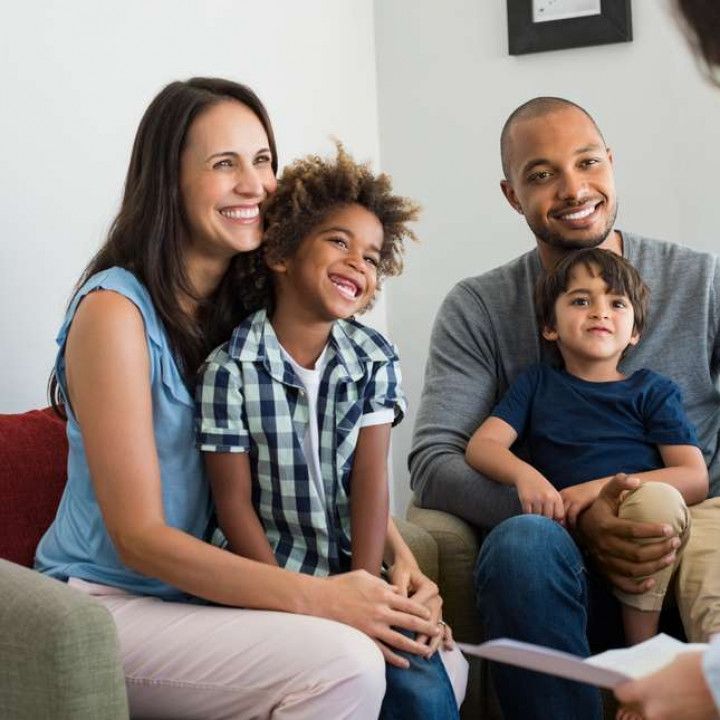 Family Having a Therapy Session